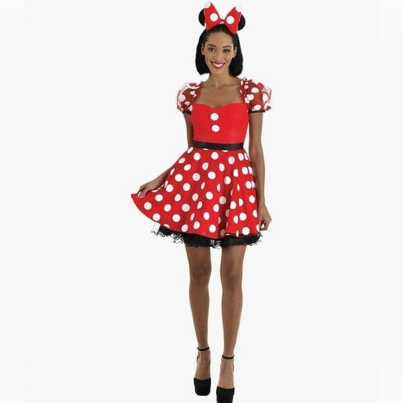 New Disney Minnie Mouse Halloween Womens Costume Sexy Outfit Size Medium - Picture 1 of 4